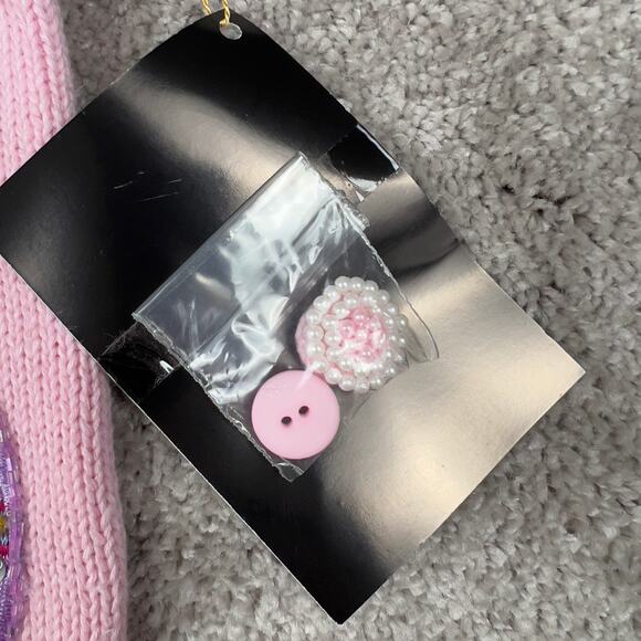 Christopher Radko by Bellepointe Vintage Pink Easter Sweater Vest Size S Beaded - Picture 9 of 9